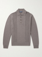 Frescobol Carioca - Romano Cotton and Cashmere-Blend Polo Sweater - Brown