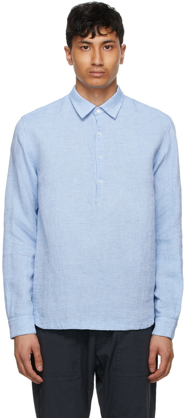 Photo: Barena Blue Linen Pavan Regio Shirt