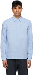 Barena Blue Linen Pavan Regio Shirt