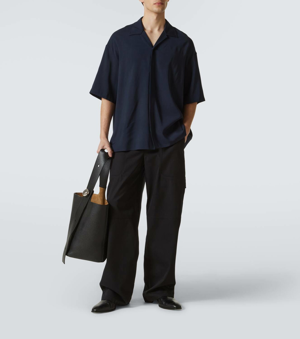 Loewe Cotton and silk cargo pants