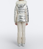 Yves Salomon Belted shearling-trimmed ski jacket