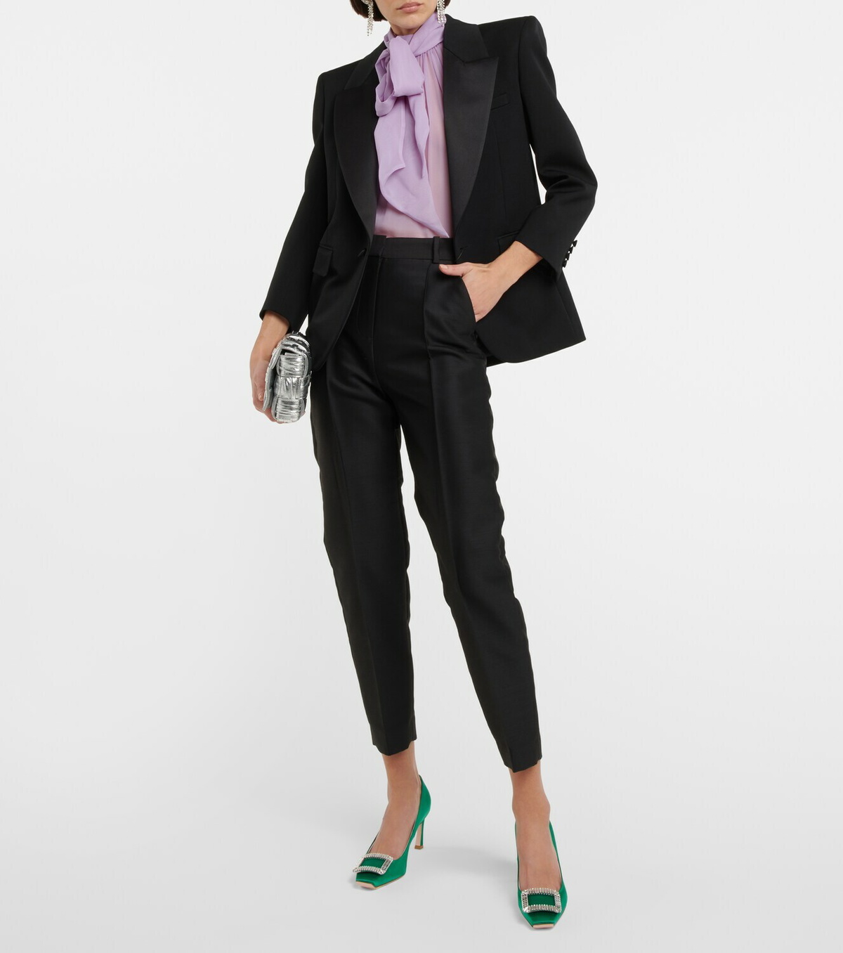 Roger Vivier Trompette 70 satin pumps Roger Vivier