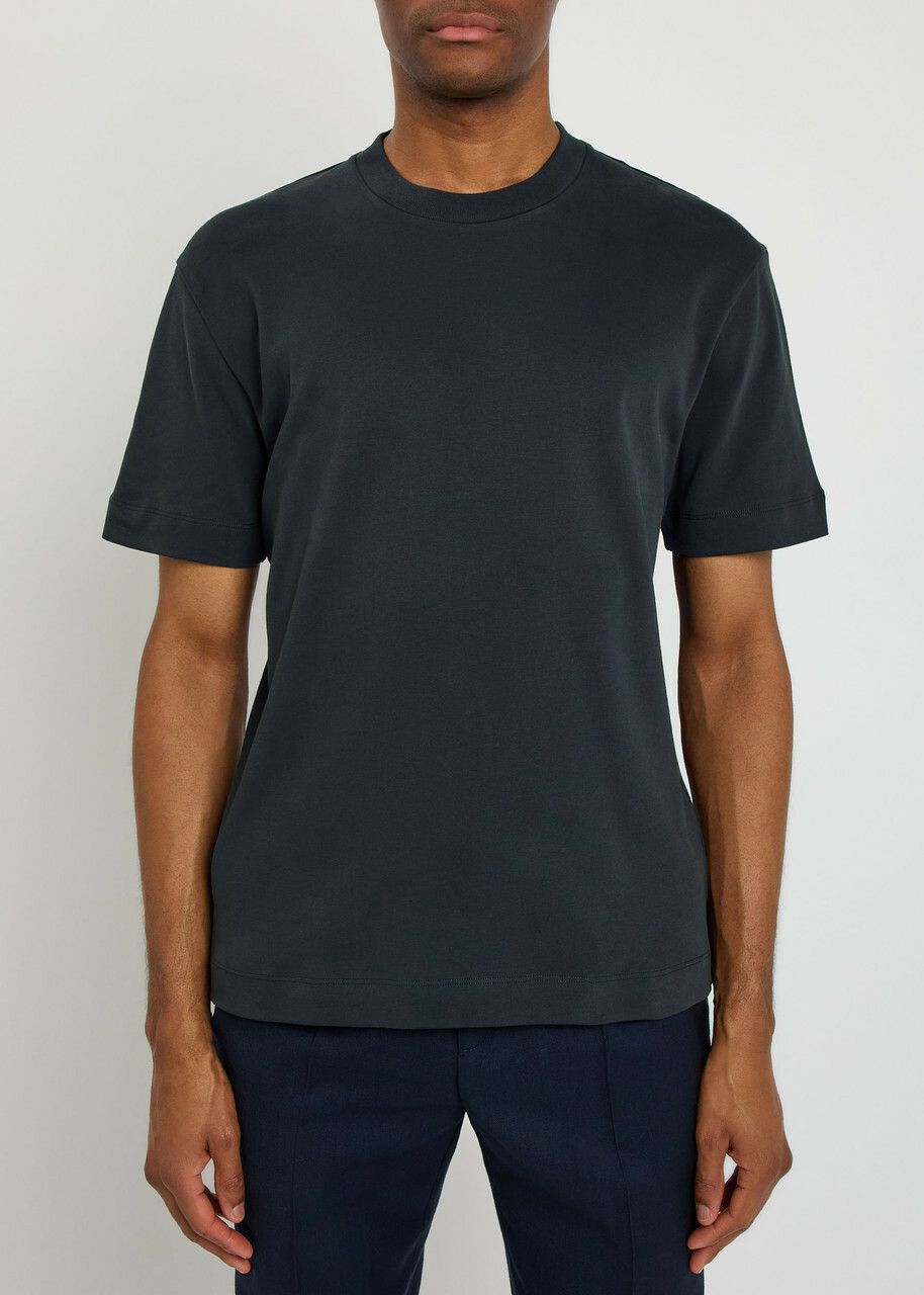 Sunspel Cotton T-shirt Navy