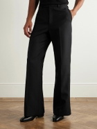 Valentino Garavani - Flared Twill Trousers - Black