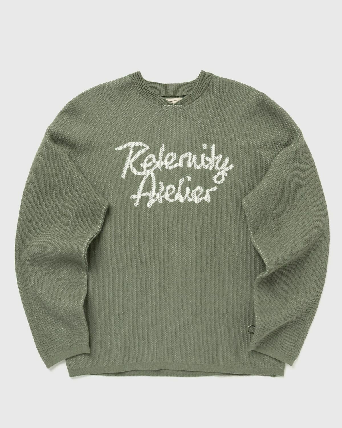 Reternity ATELIER KNIT JERSEY Green Mens Longsleefe