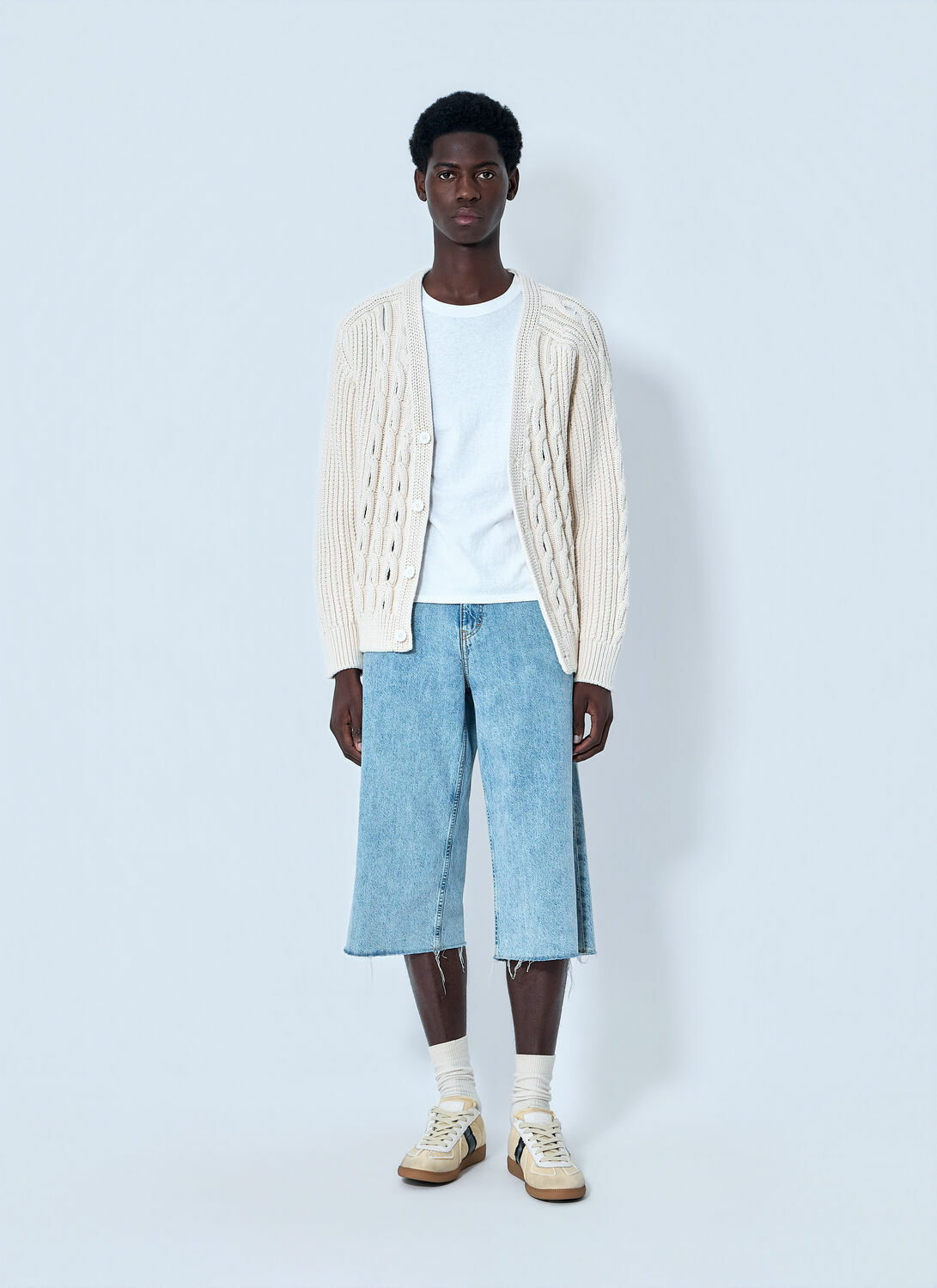 Lacoste Cable Knit Cardigan