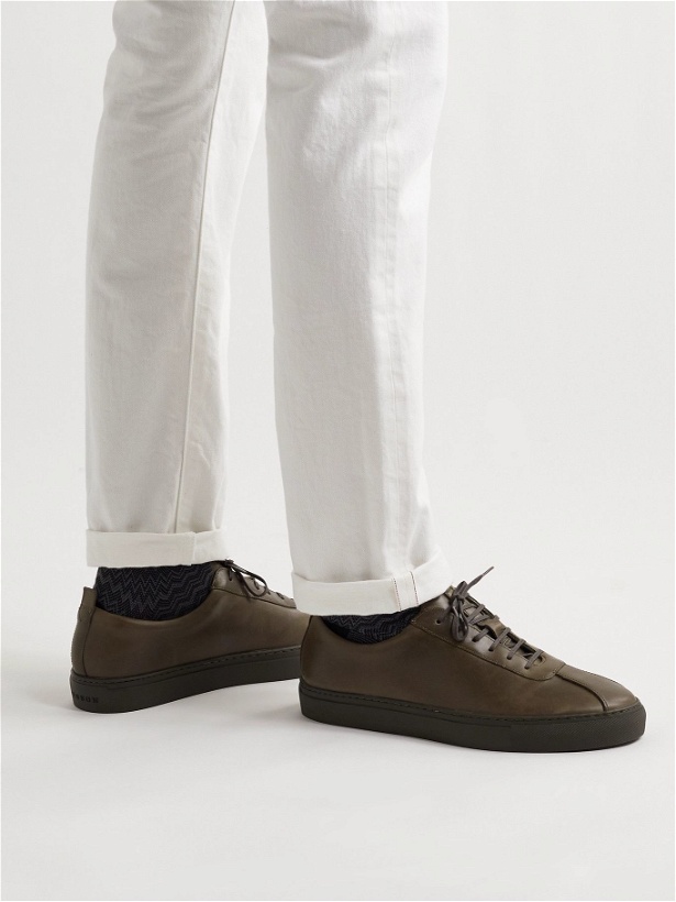 Photo: Grenson - Leather Sneakers - Green