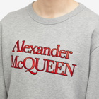 Alexander McQueen Men's Kimono Sleeve Crew Sweatshirt in Pale Grey