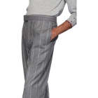 Thom Browne Grey Classic Backstrap Trousers