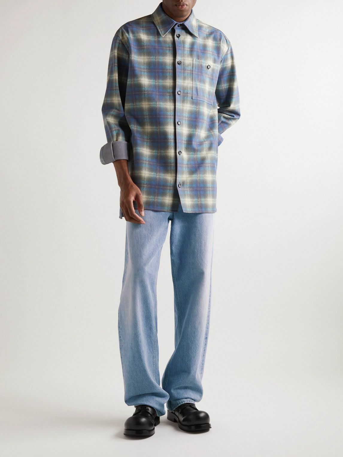 Bec Bleached Bottega Veneta - Wide-Leg Bleached Jeans - Blue Bottega Veneta