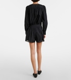 Ulla Johnson Elowen embroidered cotton poplin shorts