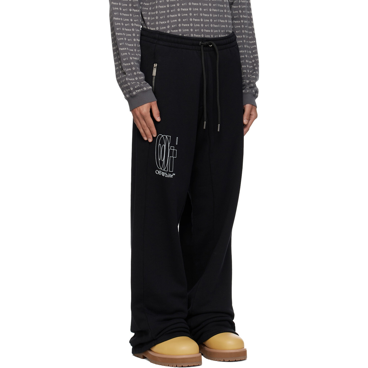 Off-White Black Big Double Arrow Slouchy Sweatpants