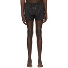 Balmain Black Embossed Swim Shorts