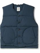 nanamica - Quilted Cotton-Blend Down Gilet - Blue