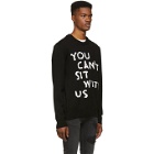 Nasaseasons Black Wool You Cant Sit With Us Sweater