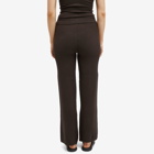 Sporty & Rich Women's SRHWC Ribbed Pants in Chocolate