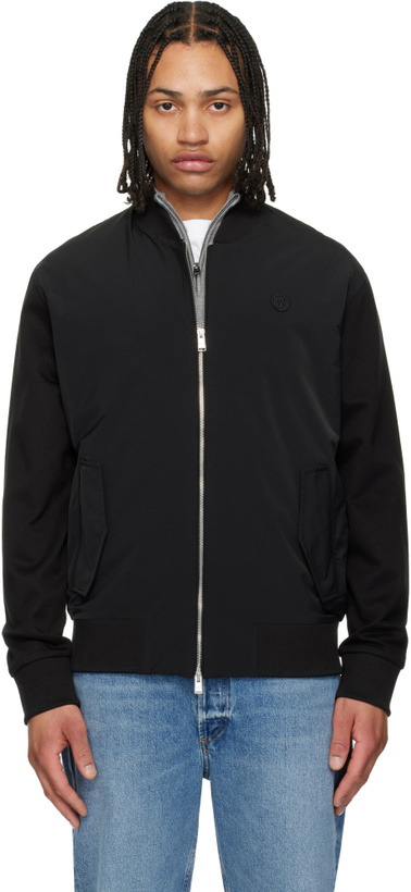 Photo: BOSS Black Mercerised Zip-Up Double B Jacket