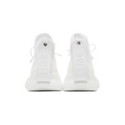 Fendi White Tech Knit High-Top Sneakers