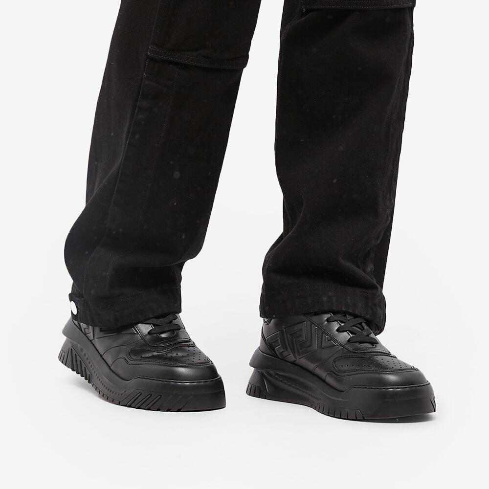 Versace Men's Medusa Head Sneakers in Black Versace