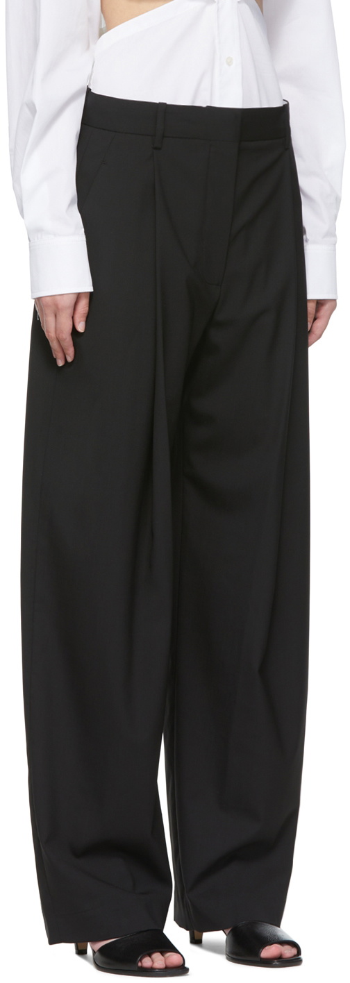 パンツ VICTORIA BECKHAM PUMICE-COLOURED TROUSERS IN WOOL BLEND VICTORIA BECKHAM Pinstriped wool wide-leg pants | NET-A-PORTER