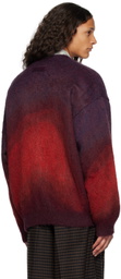stein Burgundy Gradient Cardigan