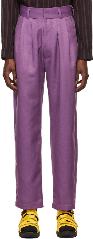 Photo: Labrum Purple Polyester Trousers