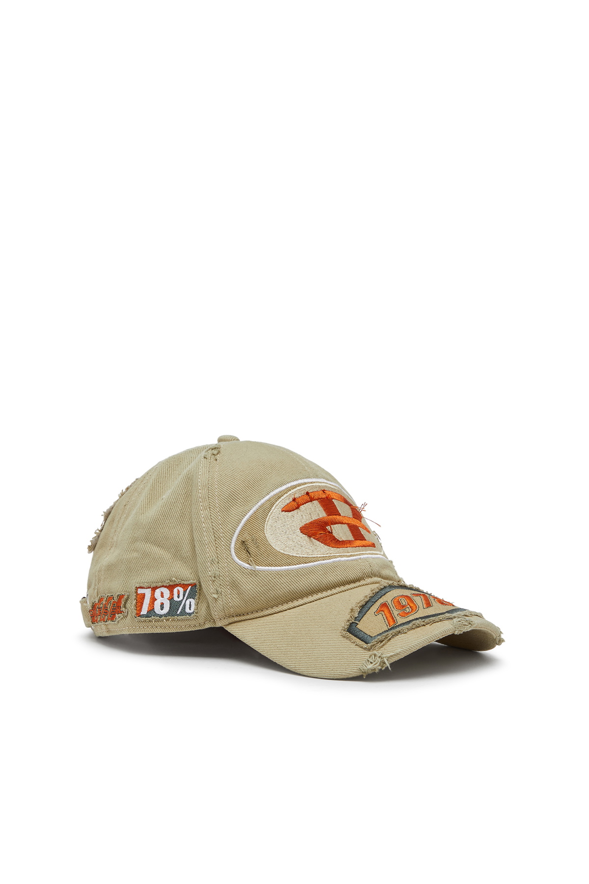 Diesel Baseball cap with embroidered patches - Caps Mens in Brown