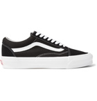 Vans - OG Old Skool LX Leather-Trimmed Canvas and Suede Sneakers - Black