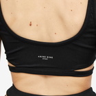 Anine Bing Women's Amari Sports Bralet Top in Black