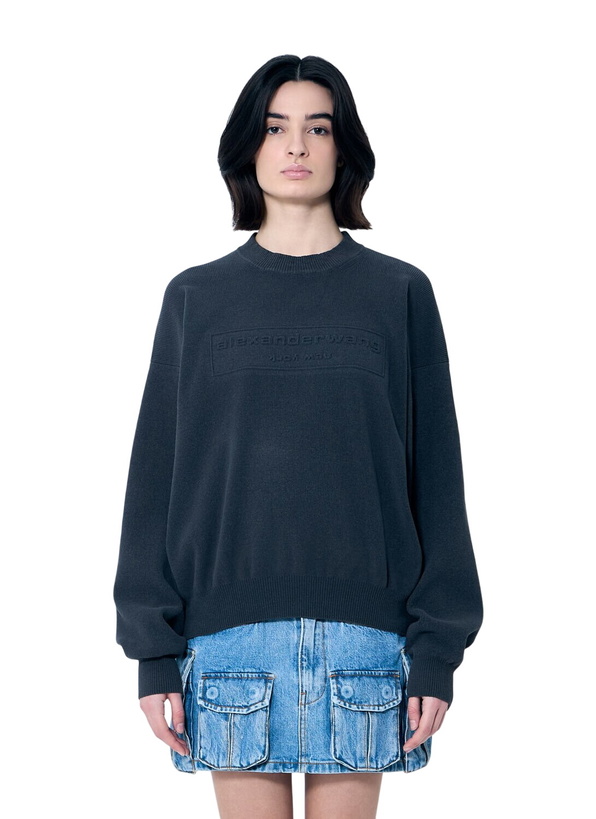 Photo: Alexander Wang Logo Embossed Sweater