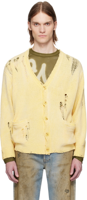 Photo: R13 Yellow Boyfriend Cardigan