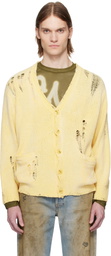 R13 Yellow Boyfriend Cardigan