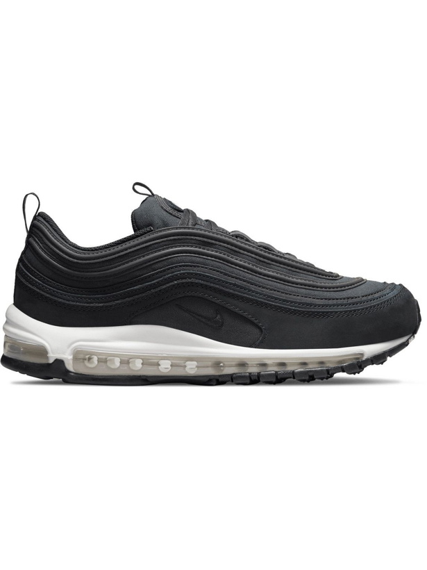 Photo: Nike - Air Max 97 Suede and Twill Sneakers - Black