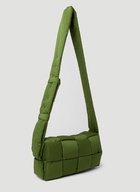 Padded Cassette Crossbody Bag in Green