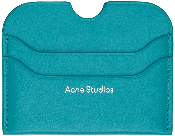 Photo: Acne Studios Blue Leather Card Holder