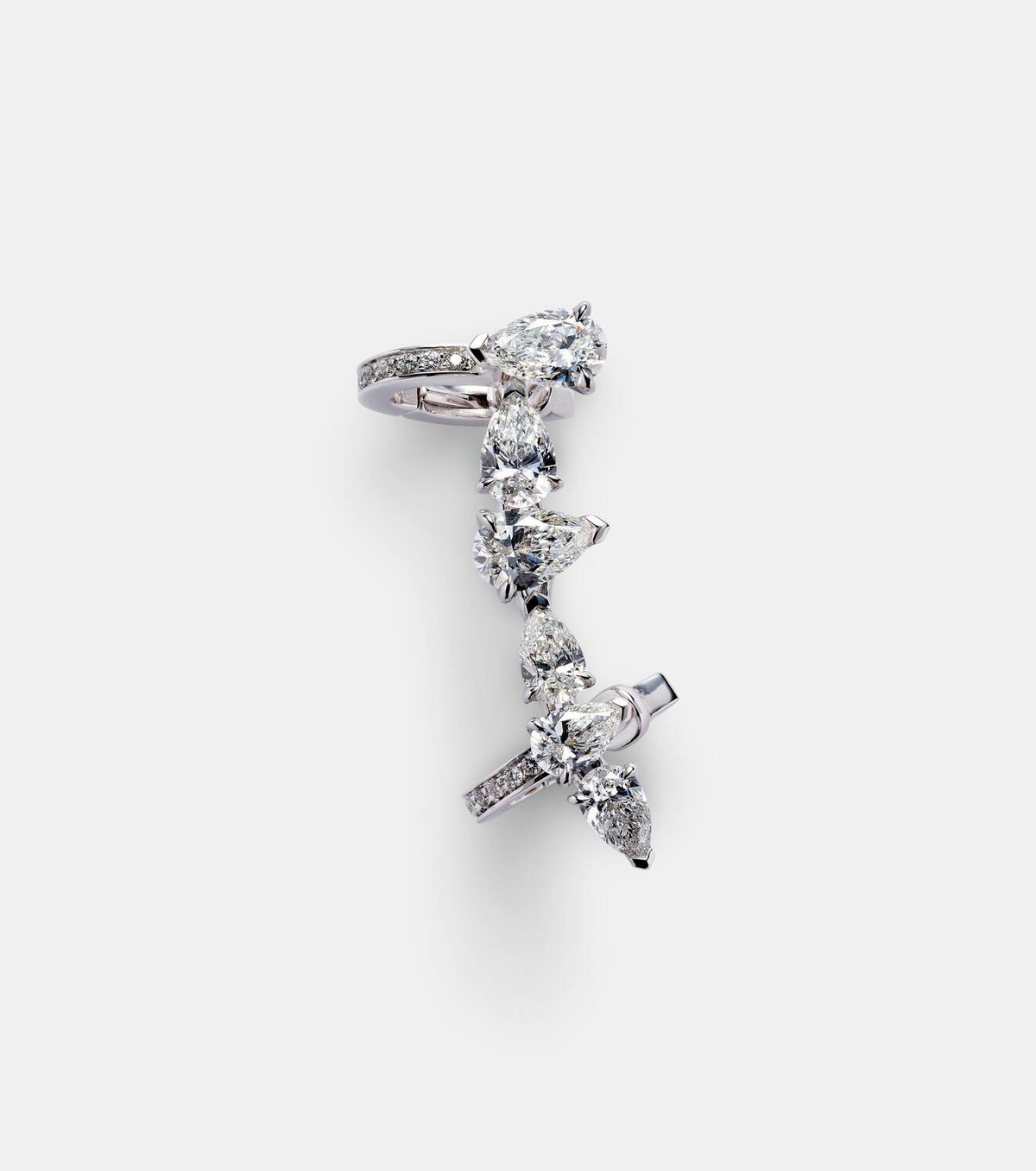 Repossi Serti sur Vide 18kt white gold ear cuff with diamonds