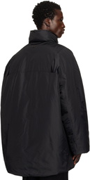 WOOYOUNGMI Black Funnel Neck Down Jacket