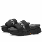 Toga Pulla Women's Platform Slider Sandals in Black