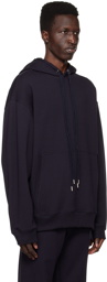 Dries Van Noten Navy Double Cord Hoodie