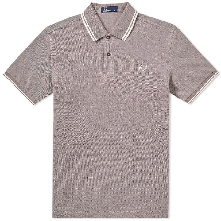 Photo: Fred Perry Twin Tipped Polo Burgundy