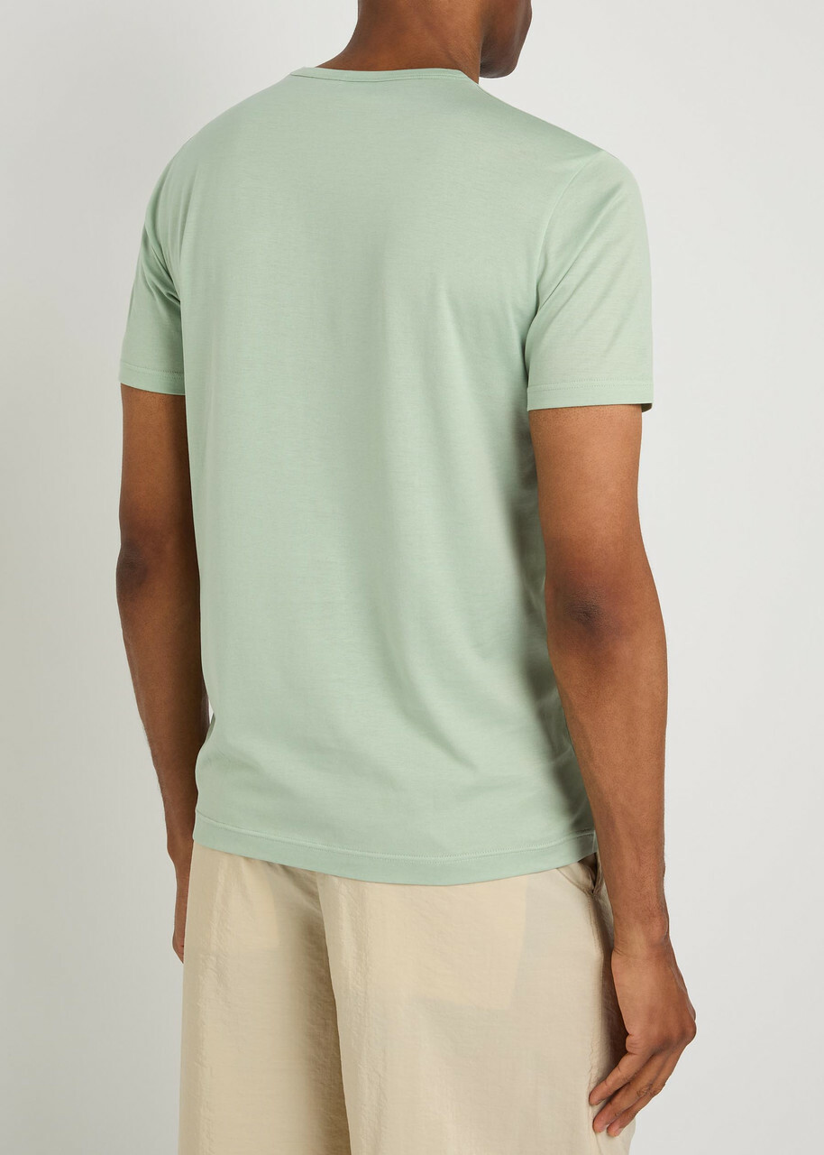 Sunspel Cotton T-shirt Light Green