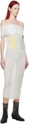 Eckhaus Latta Blue & White Alto Midi Dress