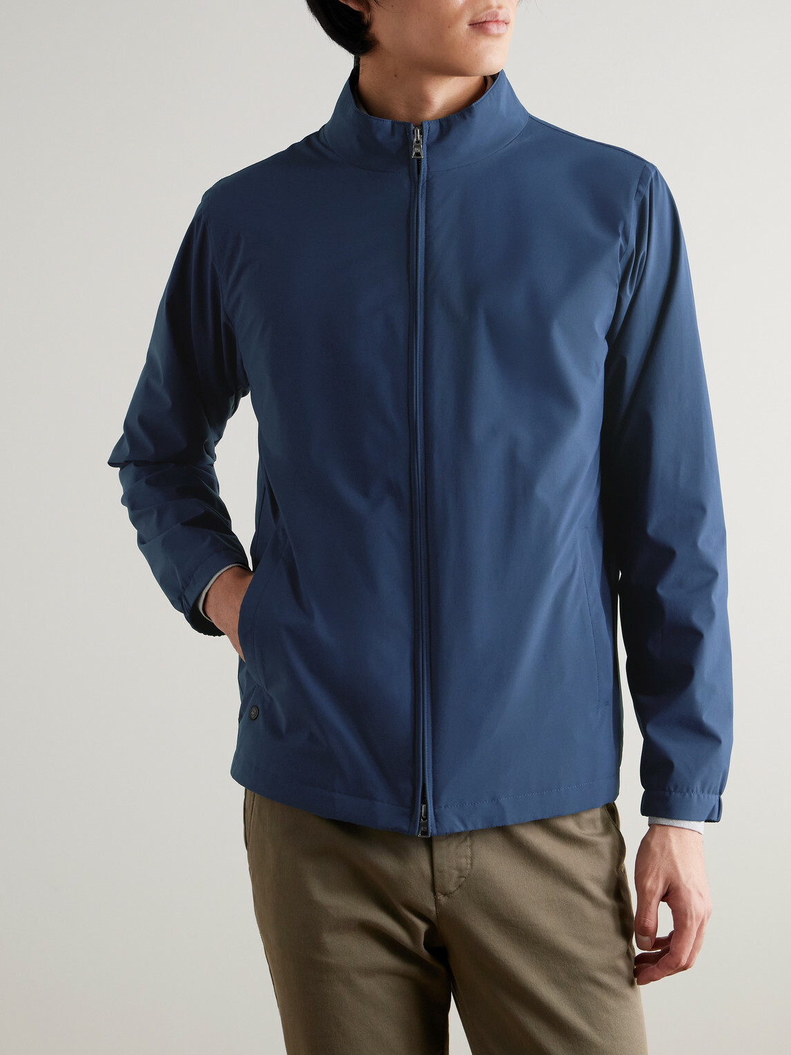 Peter Millar - Ryder Reversible Recycled-Shell and Jersey Jacket - Blue