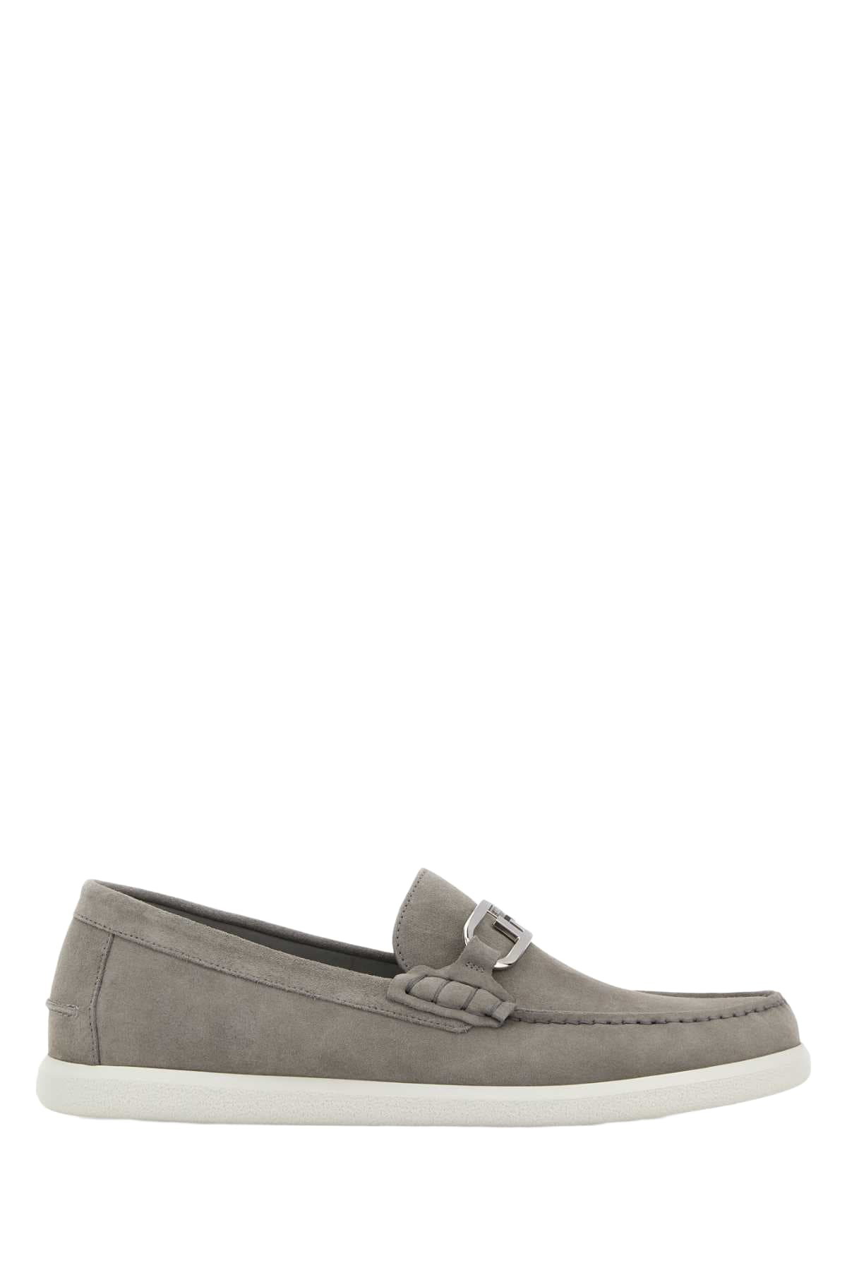 Fendi Brown Suede O Lock Light Loafersâ Fendi