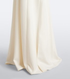 Safiyaa Bridal Amadora off-shoulder crêpe gown
