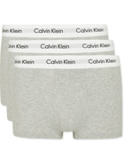 Calvin Klein Underwear - Three-Pack Stretch-Cotton Boxer Briefs - Gray