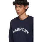 Harmony Navy Sael Logo Sweatshirt