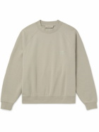 FEAR OF GOD ESSENTIALS - Logo-Appliquéd Cotton-Blend Jersey Sweatshirt - Gray