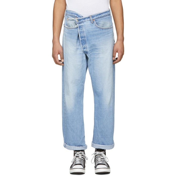 Photo: R13 Blue Crossover Refurbished Jeans 