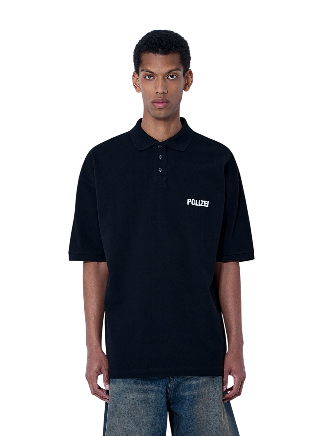 Vetements - Levi's Embroidered Denim Shirt - Black Vetements